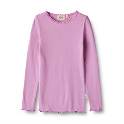 Wheat Rib T-Shirt Reese LS - Iris